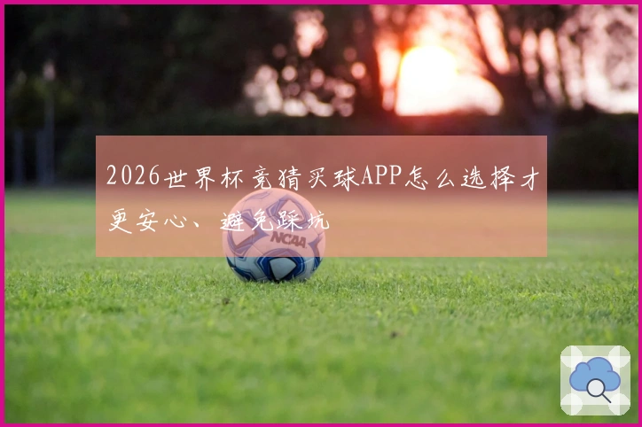2026世界杯竞猜买球APP怎么选择才更安心、避免踩坑